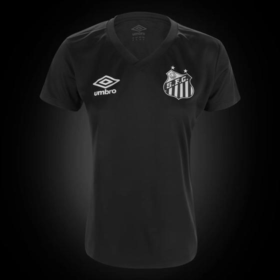 Camisa Santos Black Edição Limitada 21/22 Umbro Feminina - Preto Menor preço em Camisa Santos Black Edição Limitada 21/22 Umbro Feminina - Preto