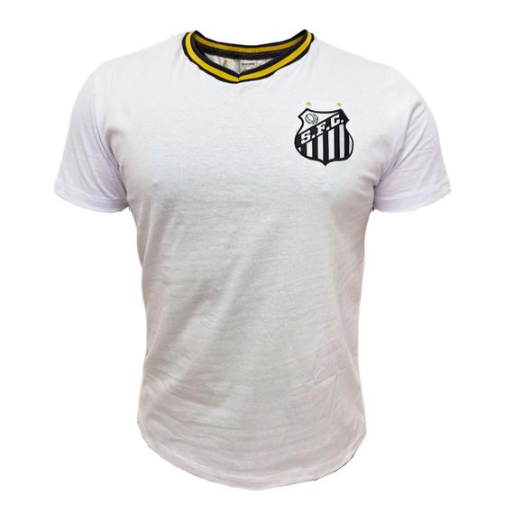 Imagem de Camisa Santos Clube Branca Algodão - Masculino