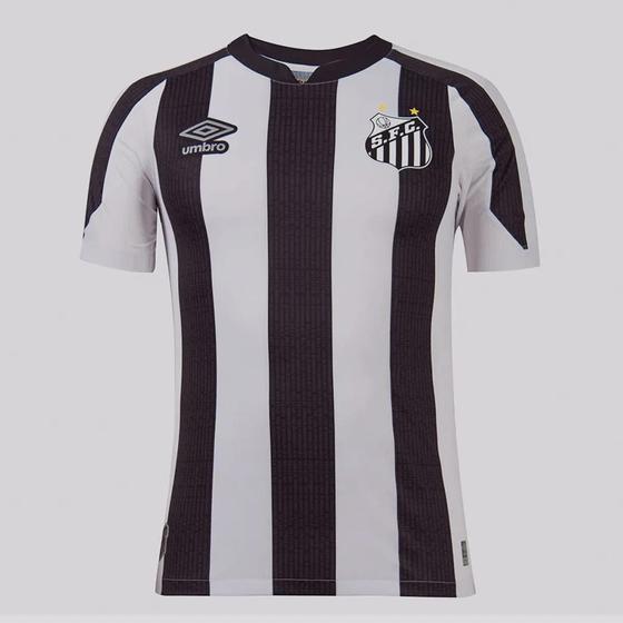 Imagem de Camisa Santos II 2022 Umbro Masculina - Preto+Branco