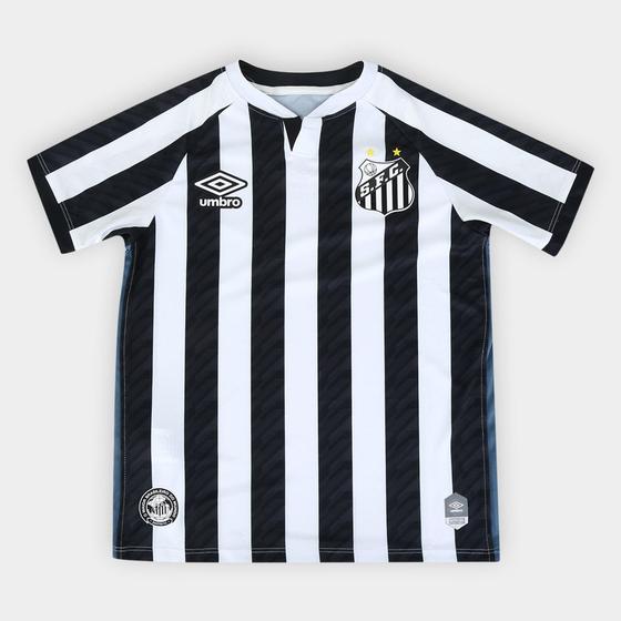 Imagem de Camisa Santos Juvenil II 20/21 s/n Torcedor Umbro - Branco+Preto