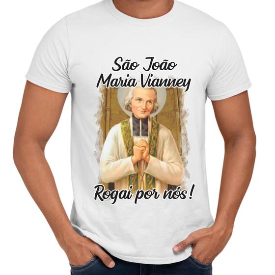 Imagem de Camisa São João Maria Vianney Rogai Por Nós! Religiosa