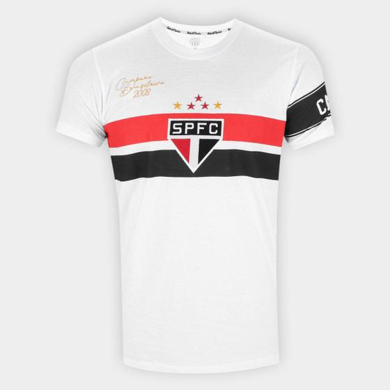 Camisa São Paulo 2008 Edição Especial Capitães RetrôMania Masculina Menor preço em Camisa São Paulo 2008 Edição Especial Capitães RetrôMania Masculina