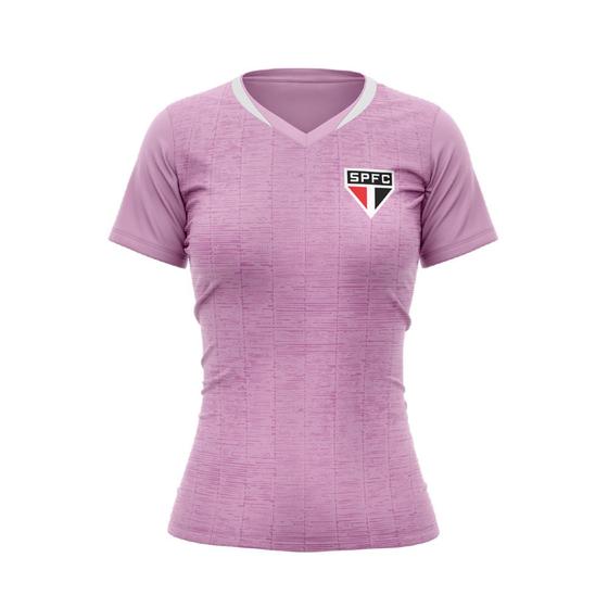 Imagem de Camisa São Paulo Baby Look Brook Rosa - Feminina