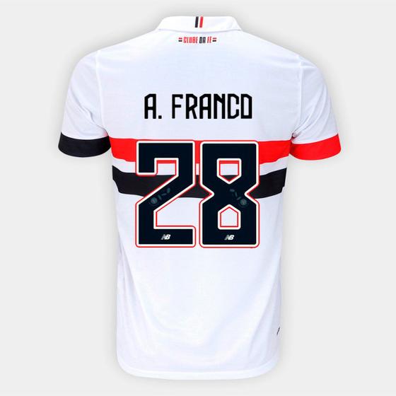 Imagem de Camisa São Paulo I 24/25 Alan Franco 28 - Torcedor New Balance Masculina