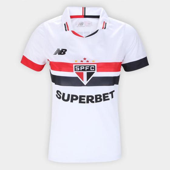 Imagem de Camisa São Paulo I 24/25 s/n Torcedor New Balance Feminina