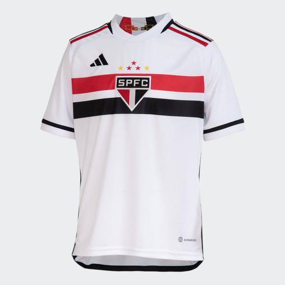 Camisa São Paulo Infantil I 23/24 s/n Torcedor Adidas Masculina Menor preço em Camisa São Paulo Infantil I 23/24 s/n Torcedor Adidas Masculina
