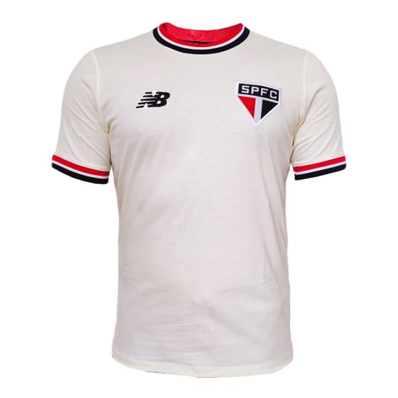 Imagem de Camisa São Paulo New Balance 2024 Retrô Off White- Masculino