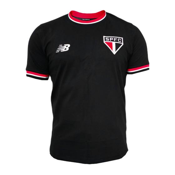 Imagem de Camisa São Paulo New Balance 2024 Retrô Preta - Masculino