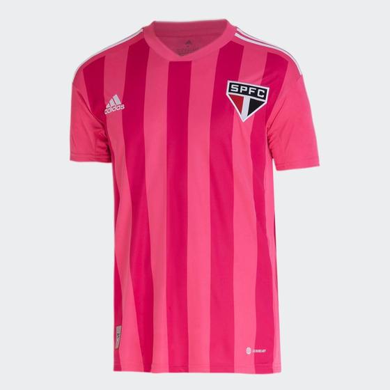 Camisa São Paulo Outubro Rosa 22/23 s/n Torcedor Adidas Masculina Menor preço em Camisa São Paulo Outubro Rosa 22/23 s/n Torcedor Adidas Masculina
