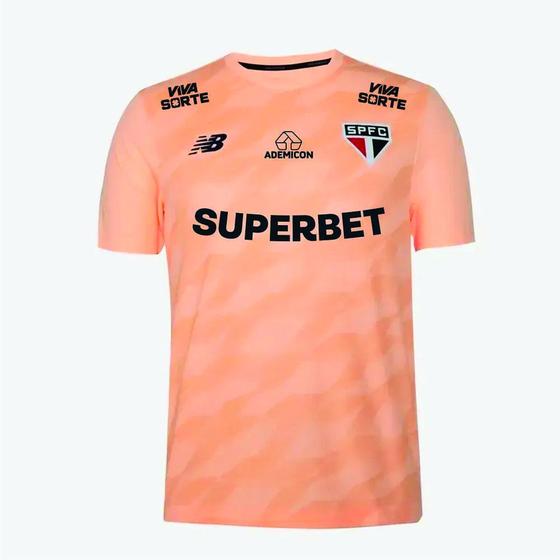 Imagem de Camisa São Paulo Treino New Balance 24/25 C/ Patrocínio Laranja