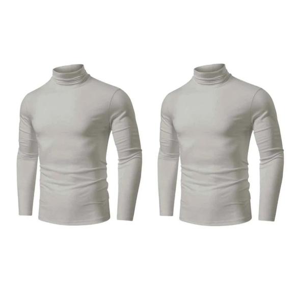 Imagem de Camisa segunda pele gola alta /kit com 2 unidades