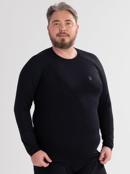 Imagem de Camisa Segunda Pele Para Ciclismo Masculina Plus Size Preta Savancini (130)