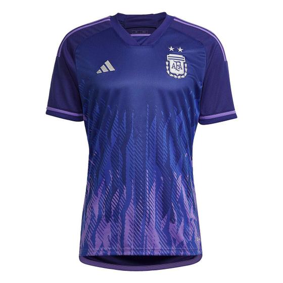 Camisa Selecao Argentina Away 22 23 s n Jogador Adidas HF2159 Masculina Camisa de Time Magazine Luiza