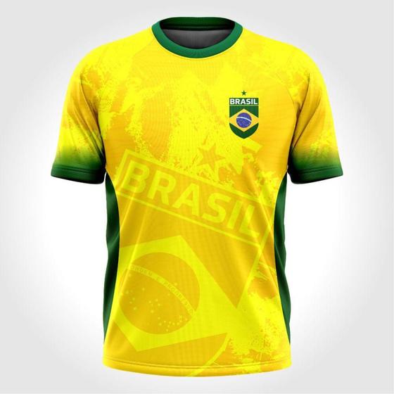 Camisa Seleção Brasil Amarela Masculina 2021/2022 - Max