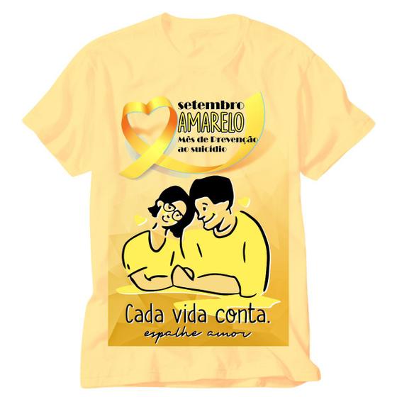 camisa setembro amarelo camiseta uma chance na vida - VIDAPE - Outros ...