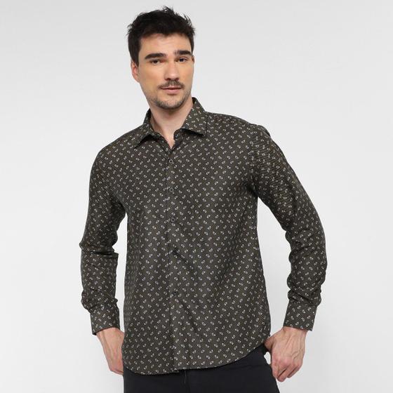 Imagem de Camisa Social Black River Paisley Masculina