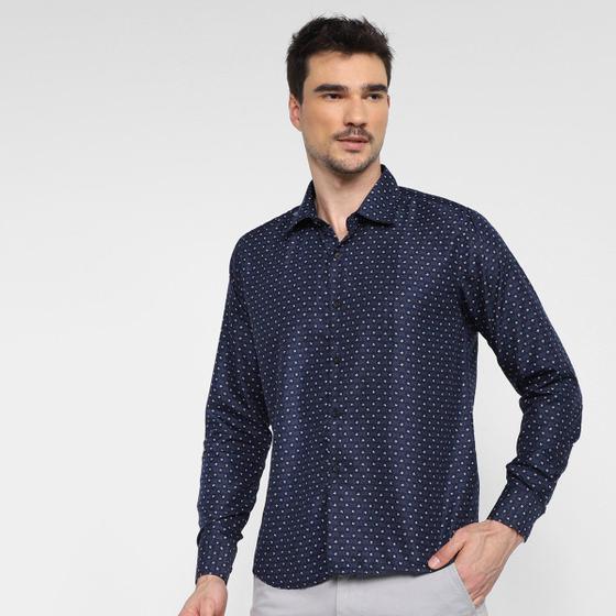 Imagem de Camisa Social Black River Poá Masculina