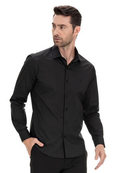 Imagem de Camisa Social Classic Slim Easy Care Arrow - Preto