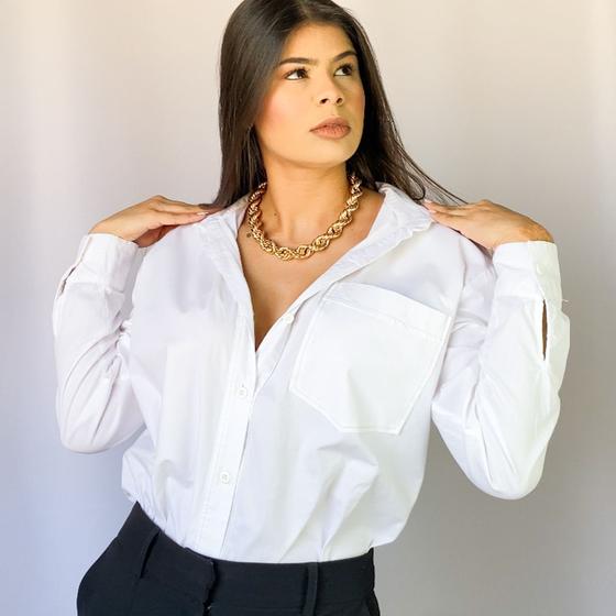 Blusa Branca Feminina Renner Blusas Sociais Renner Blusa Branca