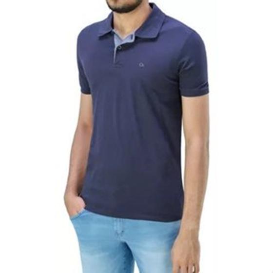 Imagem de Camisa Social Gola Polo Slim Fit Masculina Manga Curta Ogochi Original-7001