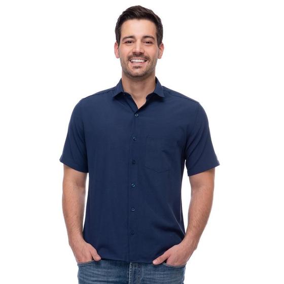 Imagem de Camisa Social Manga Curta Slim Teodoro Masculina Leve