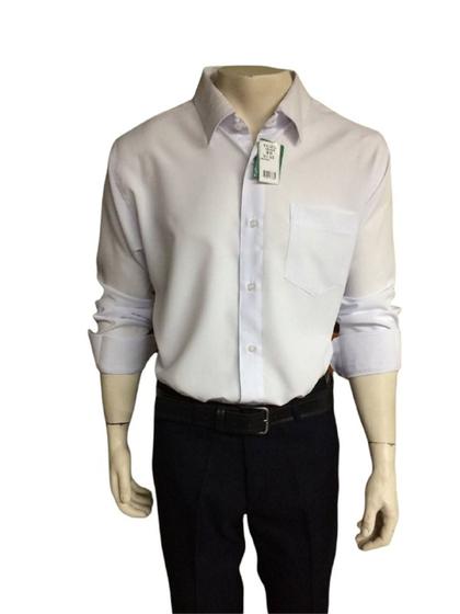 Imagem de Camisa Social Manga Longa 1601 Passa fácil microfibra com bolso, masculina