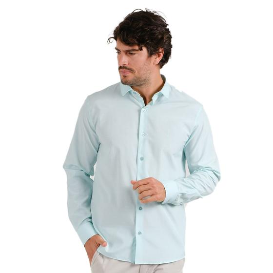 Imagem de Camisa Social Masc. ML Sibra Slim Fit Com Elastano ML3980S