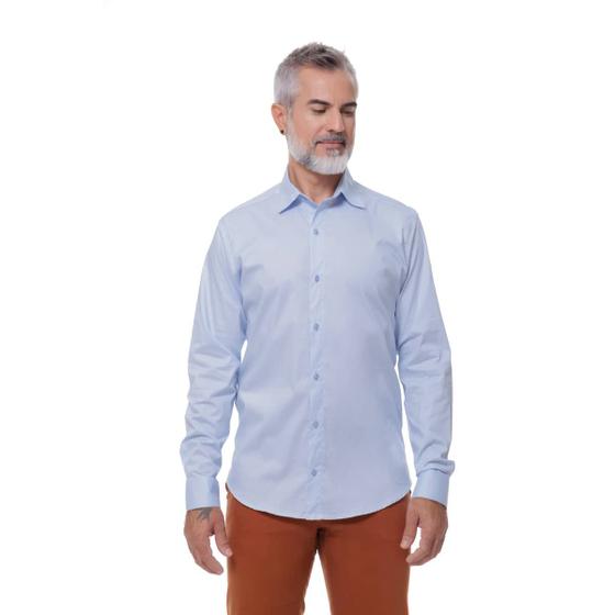 Camisa Social Masculina 100% Algodão Manga Longa ESTOQUE EDITAVEL Menor preço em Camisa Social Masculina 100% Algodão Manga Longa ESTOQUE EDITAVEL