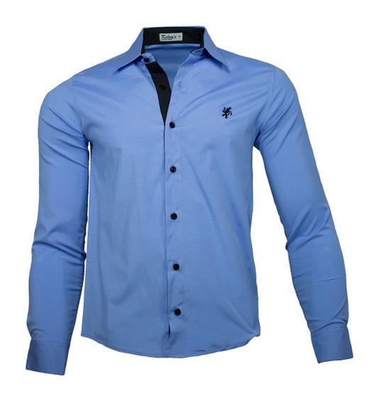 Imagem de Camisa Social Masculina Azul Claro