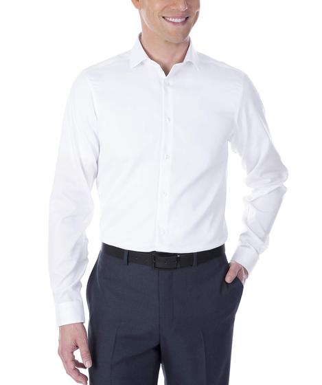 Imagem de Camisa social masculina Calvin Klein Slim Fit Non Iron Herringbone