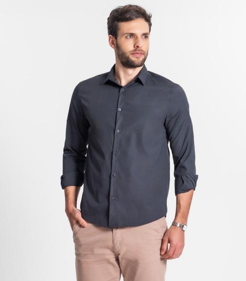 Imagem de Camisa Social Masculina Select Cinza