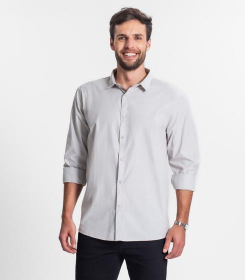 Imagem de Camisa Social Masculina Select Cinza