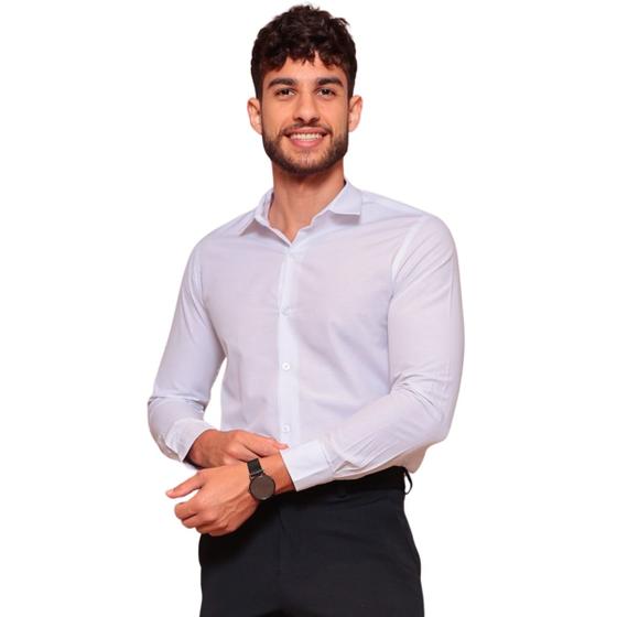 Imagem de Camisa Social Masculina Slim Fit Premium 