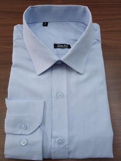 Imagem de Camisa Social Masculina Slim Maquinetada H149