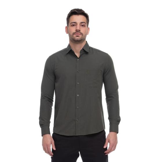 Imagem de Camisa Social Masculina Slim Teodoro Manga Longa Elegante