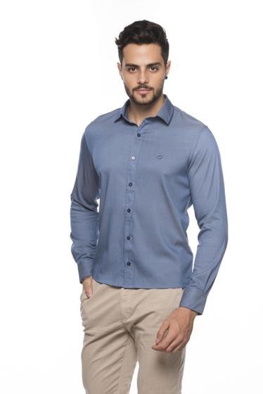 Imagem de Camisa Social Masculina Tecido Plano Liso - 325