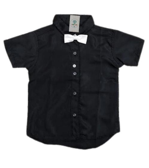 Imagem de Camisa Social Preta com Gravata PP (1 Ano)