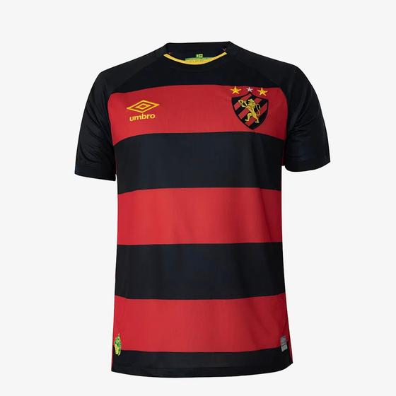 Imagem de Camisa Sport Recife I 23/24 Umbro Masculina - Vermelho+Preto