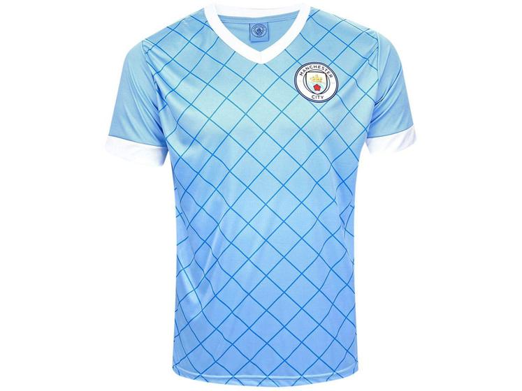 Imagem de Camisa SPR Manchester City Masculina - Manga Curta Celeste