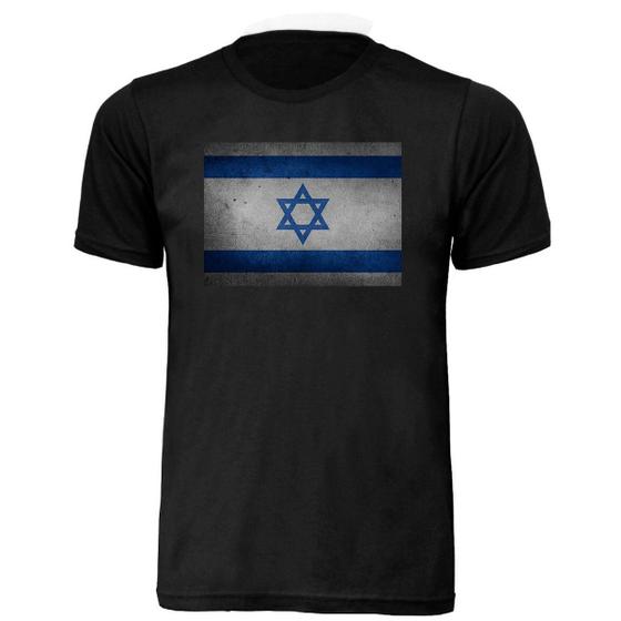 Imagem de Camisa T-shirt Israel Bandeira Unissex Adulta 