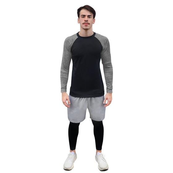 Imagem de Camisa Térmica Masculina DryFit Anti Suor Proteção UV50