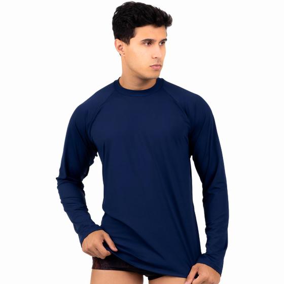 Imagem de Camisa Térmica Masculina Segunda Pele Praia Surf Proteção Uv