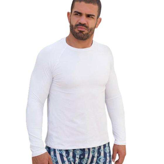 Imagem de Camisa térmica segunda pele proteção uv50 dry slim laycra unissex masculino feminino infantil juvenil