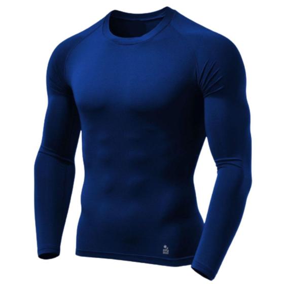 Imagem de Camisa Térmica Uv 50+ Segunda Pele Camiseta Blusa Malha Fria Proteção Solar Dryfit