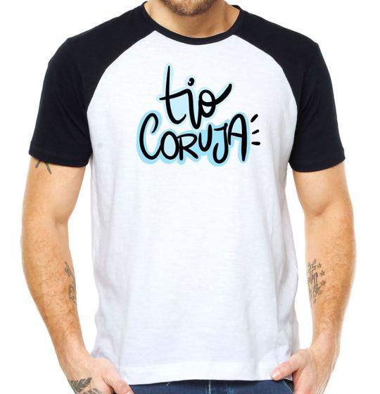 Imagem de Camisa tio coruja camiseta titio presente raglan