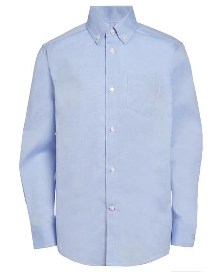 Imagem de Camisa Tommy Hilfiger Boys Oxford Vestido de manga comprida azul 4