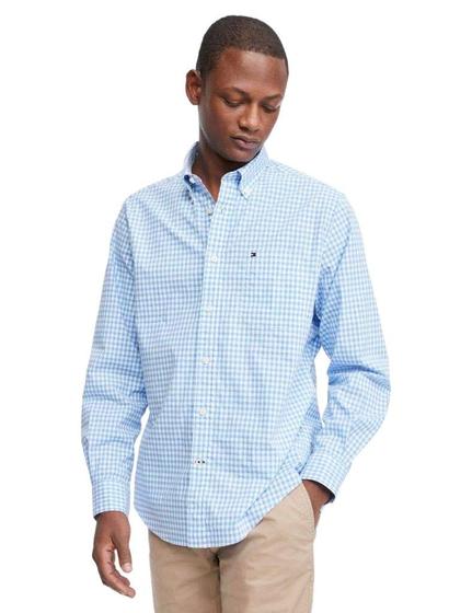 Imagem de Camisa Tommy Hilfiger Casual de Manga Comprida - Azul Enevoado