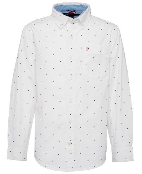 Imagem de Camisa Tommy Hilfiger masculina de manga comprida Ellison branca tamanho 2