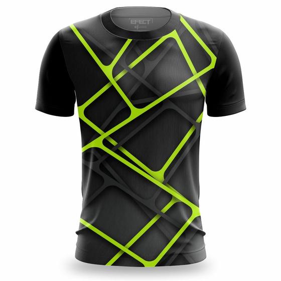 Imagem de Camisa Tshirt Slim Masculina Casual Camiseta com Estampa 3D Gola Redonda