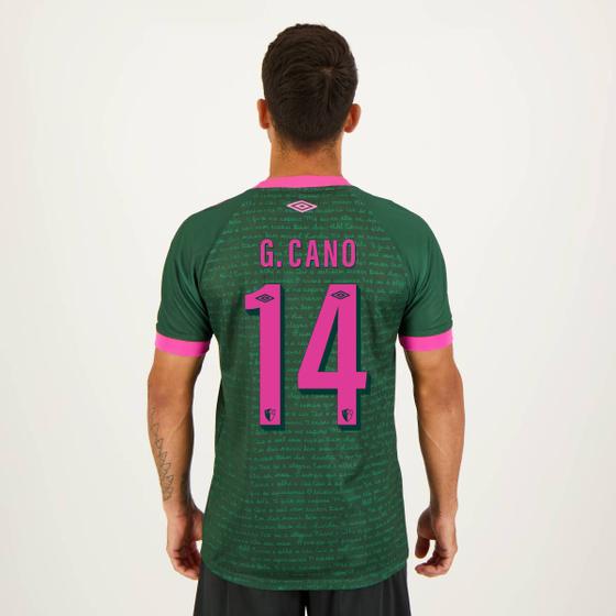 Camisa Umbro Fluminense III 2023 14 G. Cano Menor preço em Camisa Umbro Fluminense III 2023 14 G. Cano